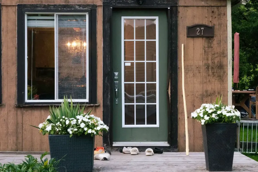 Front door and window of a rented house – residential locksmith Boston help for tenants from Locksmith Boston
